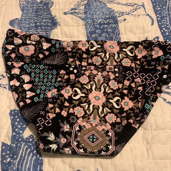 NWOT Seafolly Free Spirit Twist Band Hipster Bikini bottom black and pink - Picture 5 of 14